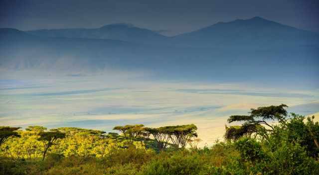 Rainfall close to Ngorongoro Crater