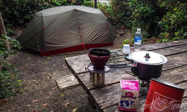 Cooking equipment for camping