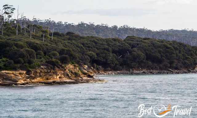 What is left of the Painted Cliffs from the distance