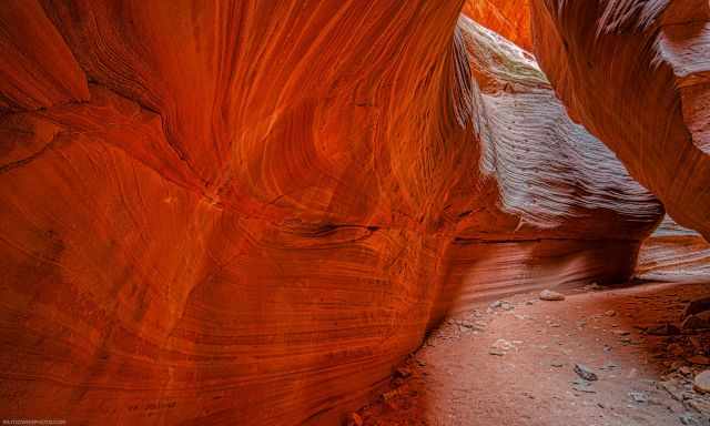 Inside the winding canyon