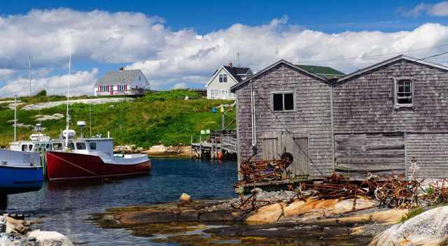 Peggys Cove fishermen houses