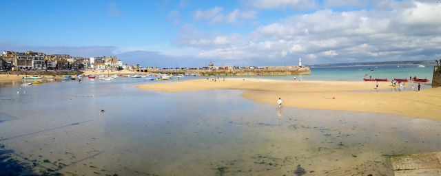 Penzance harbour and main street