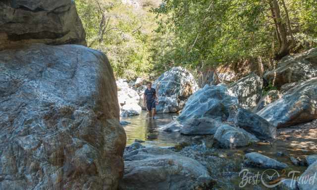 Hiking through the Big Sur River Gorge