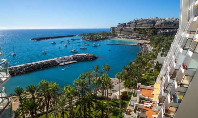 View from the hotel to Anfi del Mar