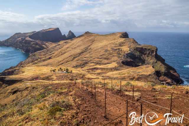 View back along the Sao Lourenco Peninsula