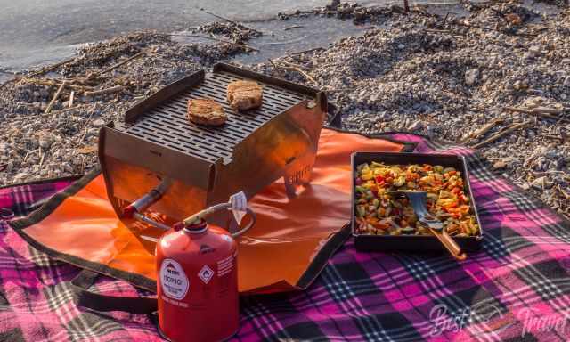 Our portable barbecue at Kochelsee