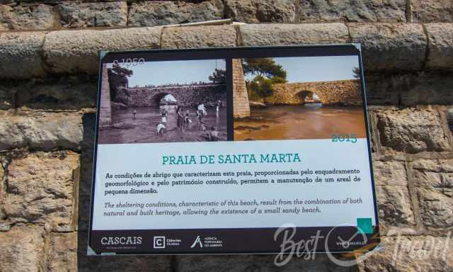 An old picture of Praia Santa Marta from 1950 