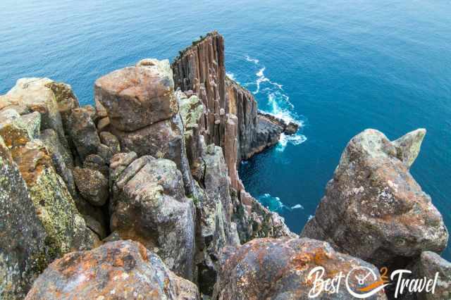 The spectacular view from Cape Raoul