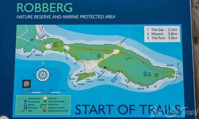 Hiking Map Robberg Nature Reserve