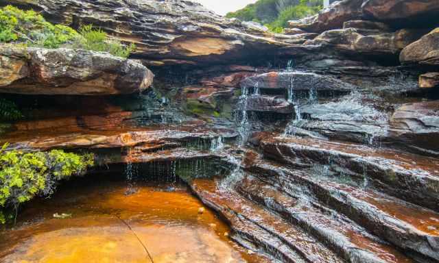 Waterfall at the Royal Coastal Walk