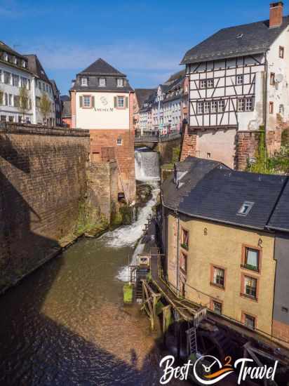 The best viewpoint to the waterfall and old mill