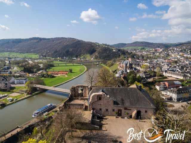 The panoramic view from the Saarburg castle tower
