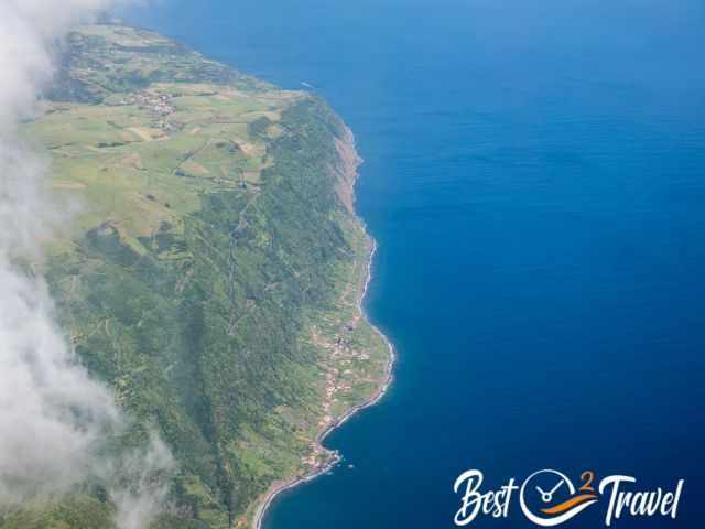 View to a Faja out of the plane.