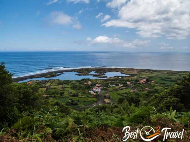 Faja do Cubres and the lagoon