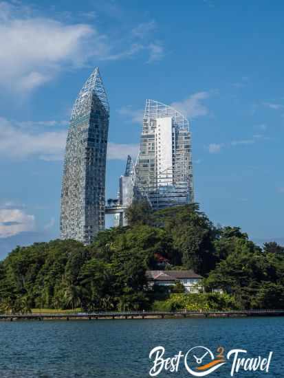 Huge skyscrapers in Singapore
