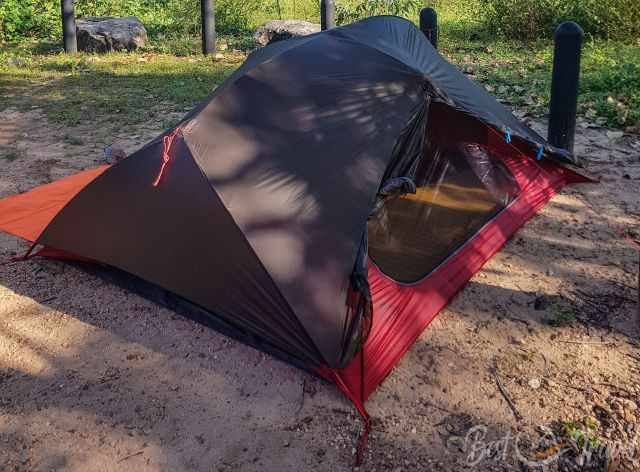 Our MSR tent on the campground