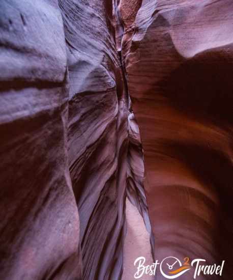 The incredibly tight, dark, and clolourful Spooky Slot Canyon 