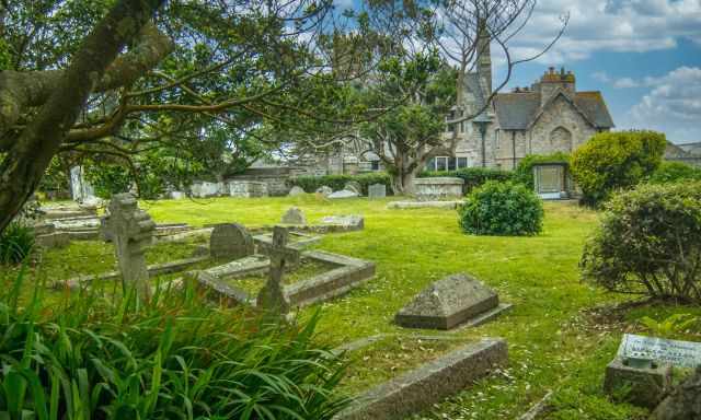 The private cemetery of St. Michaels Mount