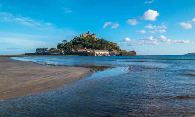 St. Michaels Mount in the afternoon on a sunny day