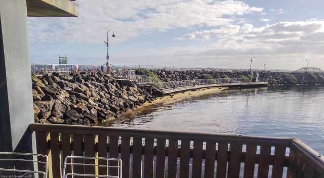 View to St.Kilda Beach from the St. Kilda Cafe