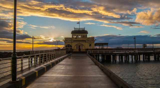 St. Kilda Pier at sunset