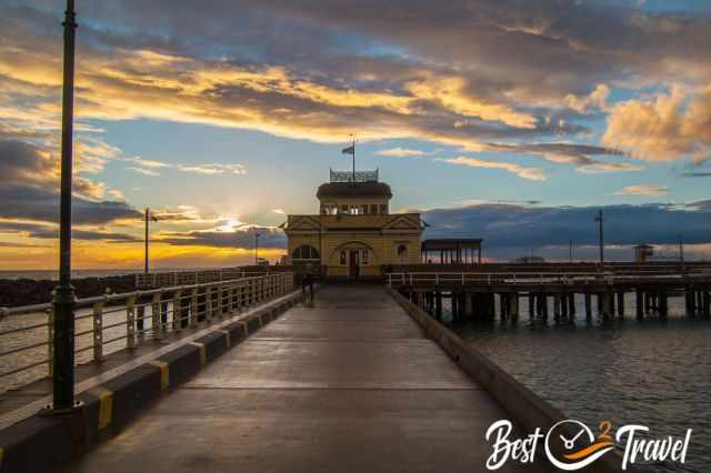 St. Kilda Pier at sunset