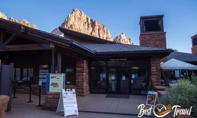 The main Wilderness permits office in Zion