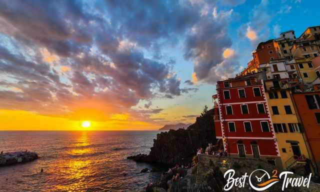 Sunset at Riomaggiore 