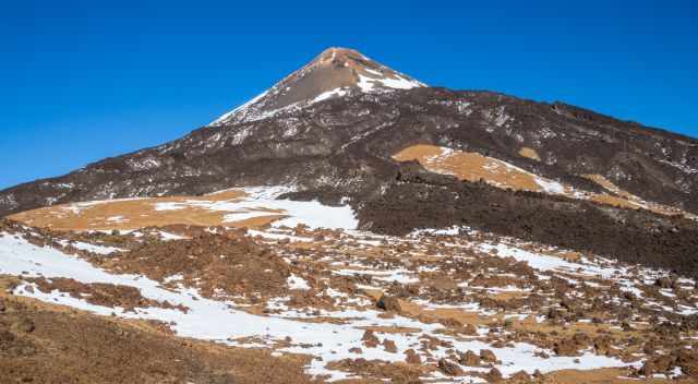 The lava flow of Teide