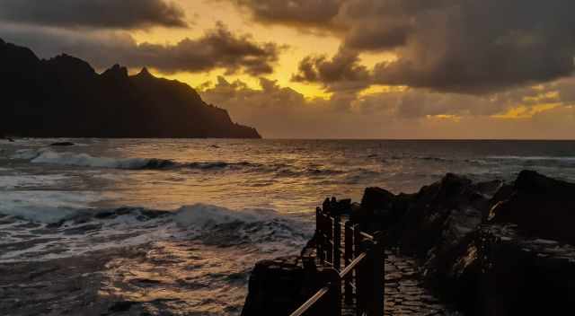 Sunset in the north west of Tenerife from Anaga