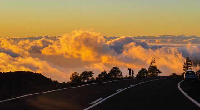 Sunset from the TF 38 Tenerife west