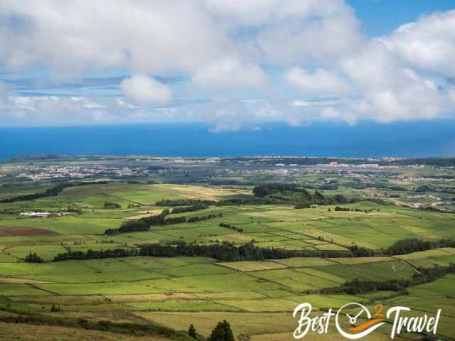 View to the east of Terceira and the sea.