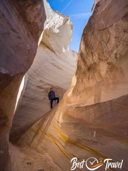 Inside the Nautilus rock formation in Grand Staircase Escalante