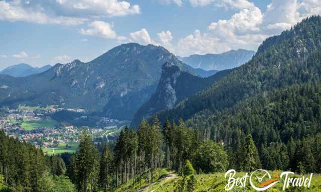 Kofel mountain and Laber in the back during the day