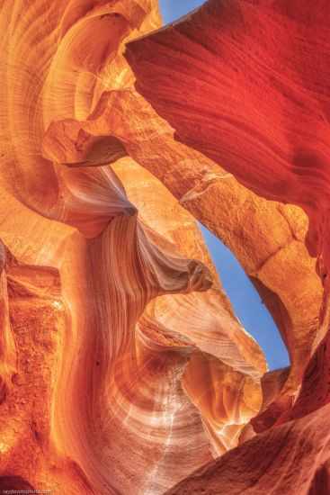 Thumbnail Slot Canyon red and orange sandstone 