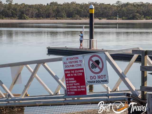 A sign giving information about the strict rules.