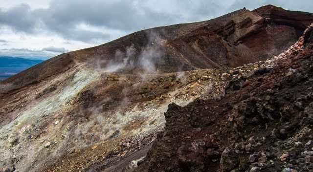 The crater of Mount Ruapehu