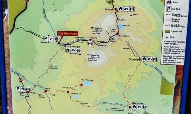Hiking Map of the Northern Circuit
