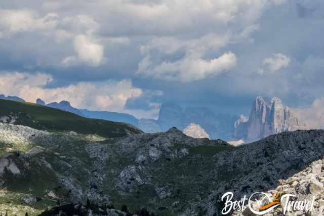 The view to Tre Cime de Lavaredo