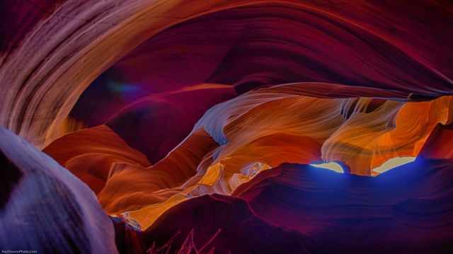 The magical light and the purple, lilac, red, and orange colours in Upper Antelope