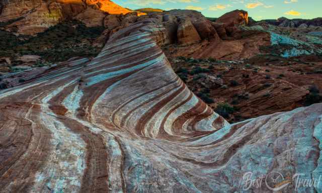 'The Fire Wave at sunrise