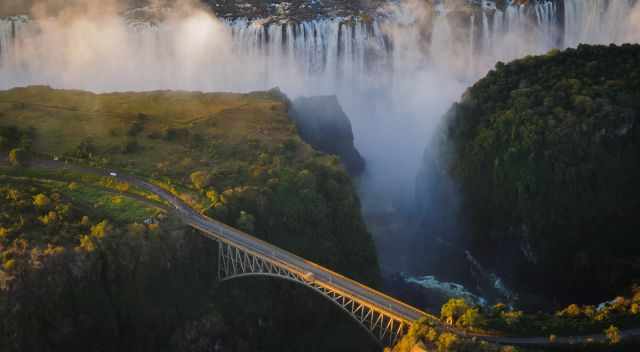 Vic Falls Bridge between Zambia and Zimbabwe