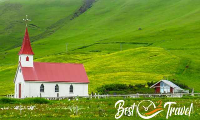 Reyniskirkja Church close to Vik and the waterfalls