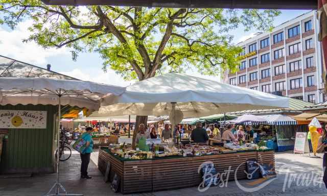 Veggie and Fruit Stall at Viktualienmarkt