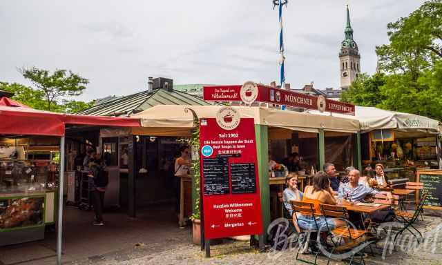 The Munich Soup Kitchen offering lots of soups