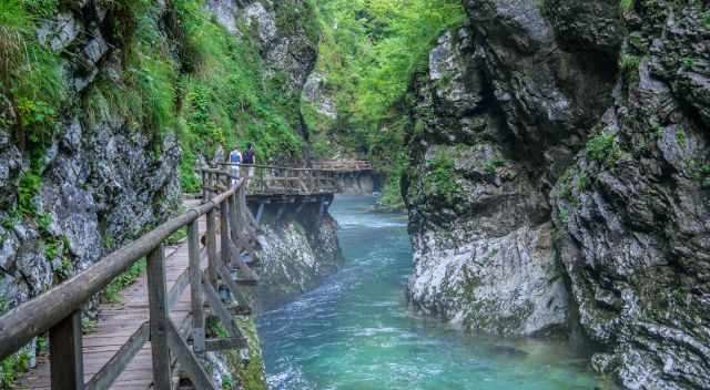 The inner Vintgar Gorge