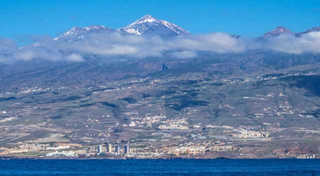 View of Teide in the winter