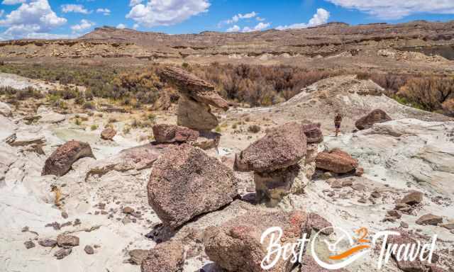 Hoodoo caps without the spires