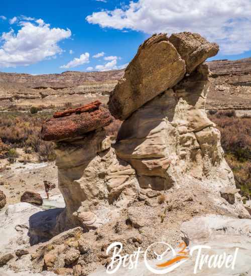 Two huge hoodoos of the second group