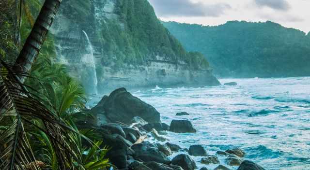 The untouched and wild beach at Wavine cyrique